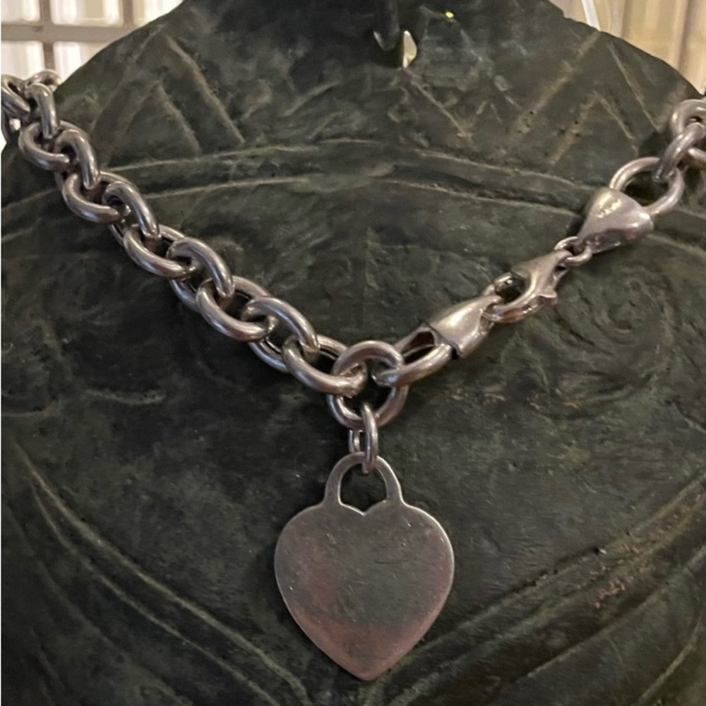 Sterling Solid Silver Necklace - image 1